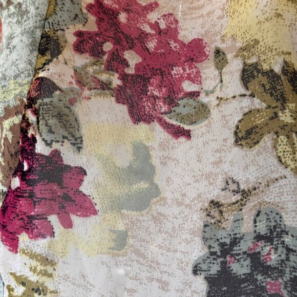 Sophie Rue Anthropologie Forrest Fairy Top Contrast Patchwork Floral High Low S - Picture 4 of 7